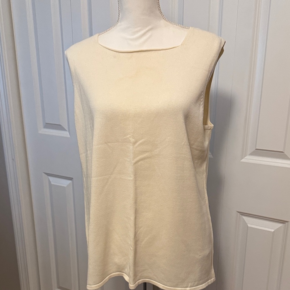 Coldwater Creek Cream Tank Top